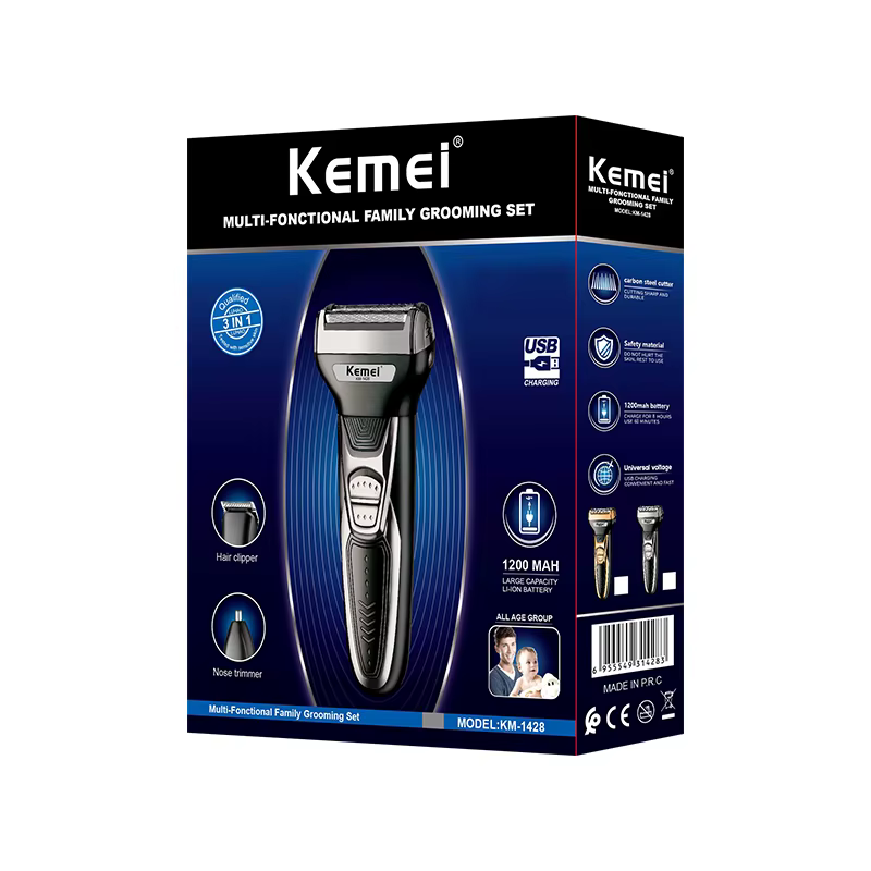 Tondeuse Kemei KM-1428 professionnelle rechargeable – Cheveux & barbe
